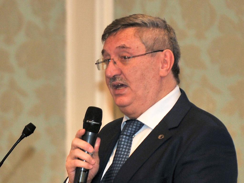 Fikret Ozer, Turkish Ambassador to Qatar addressing the ‘Qatar-Turkey Trade and Investment Opportunities,’ seminar yesterday. Pic: Baher Amin/The Peninsula