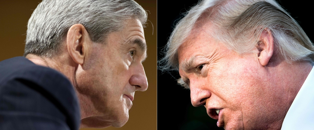 This combination of pictures Robert Mueller and Donald Trump (AFP / Saul Loeb & Brendan Smialowski) 
