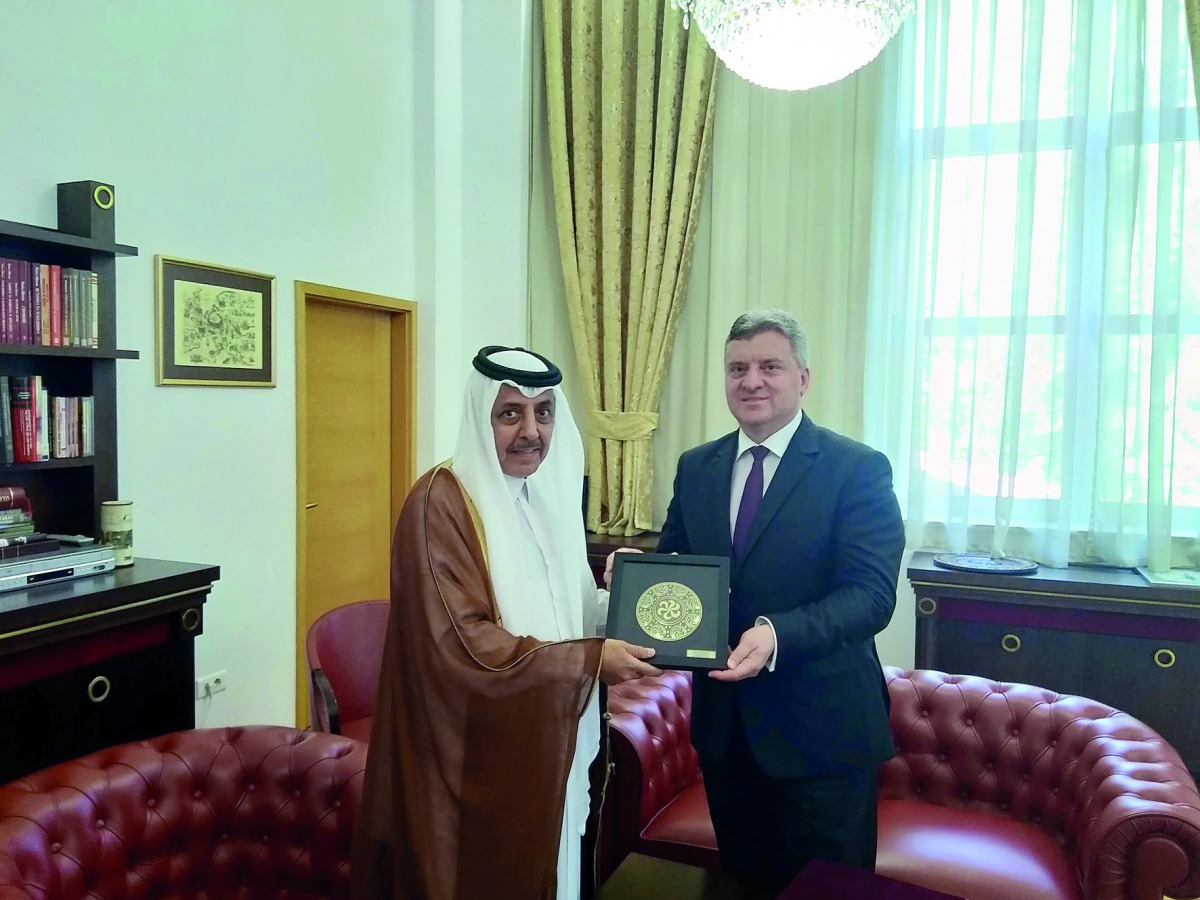 Macedonia President meets Qatari Envoy The Peninsula Qatar