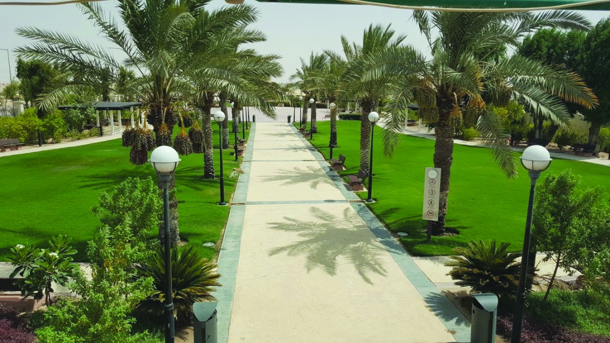 Preparation under way Al Shahaniya Park to welcome visitors.