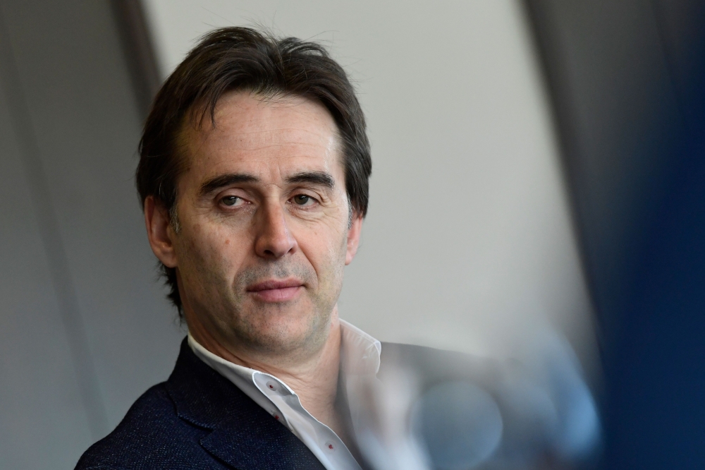 (FILE PHOTO) In this file photo taken on April 23, 2018 coach of the Spanish football team Julen Lopetegui poses at Spain's Sport City in Las Rozas near Madrid. AFP / Javier SORIANO
