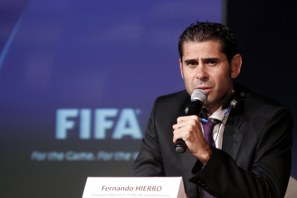 Fernando Hierro will coach the Spanish team football team during Russia 2018 World Cup football tournament the Spanish Football Federation (RFEF) announced on June 13, 2018. (AFP / File Photo)