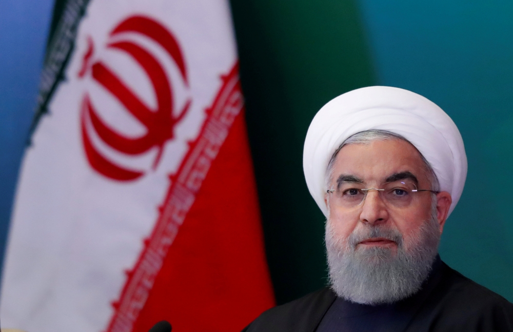 Iranian President Hassan Rouhani attends a meeting with Muslim leaders and scholars in Hyderabad, India, February 15, 2018. REUTERS/Danish Siddiqui/File Photo