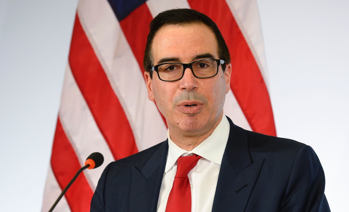 US Secretary of the Treasury Steven Mnuchin speaks during a press conference at the G20 Finance Ministers and Central Bank Governors Meeting in Baden-Baden, southern Germany on March 18, 2017 (AFP / Thomas Kienz) 