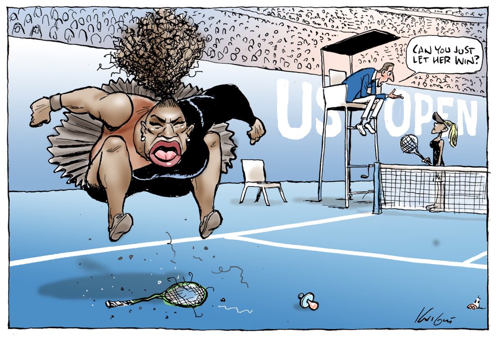 The cartoon shared by Mark Knight on his twitter account. 