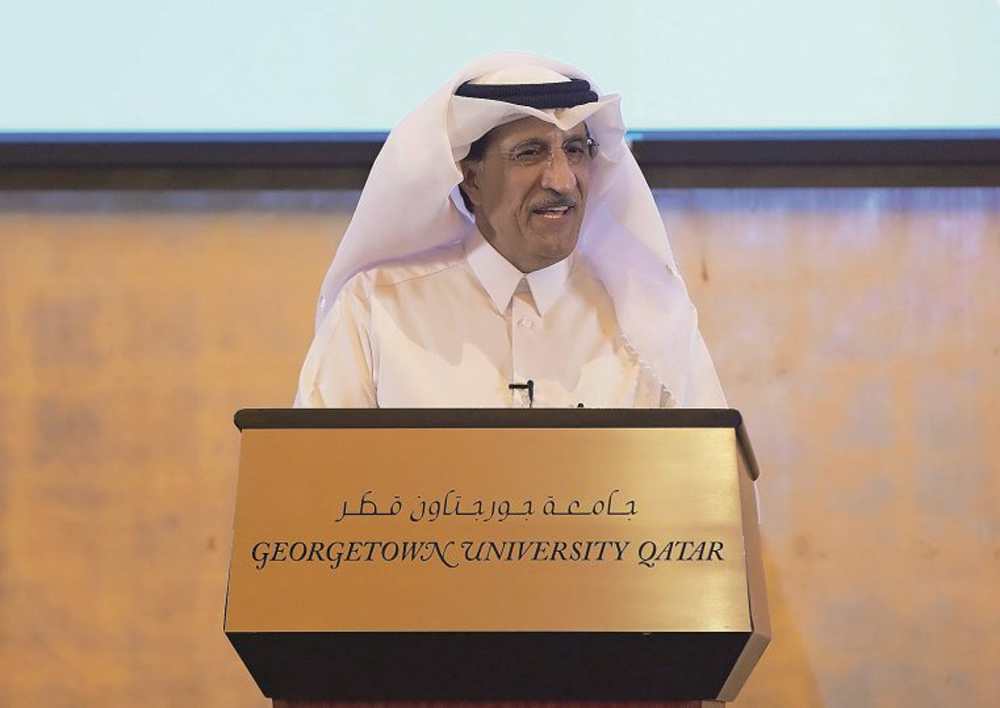 Minister of State H E Sheikh Abdullah bin Mohammed bin Saud Al-Thani 