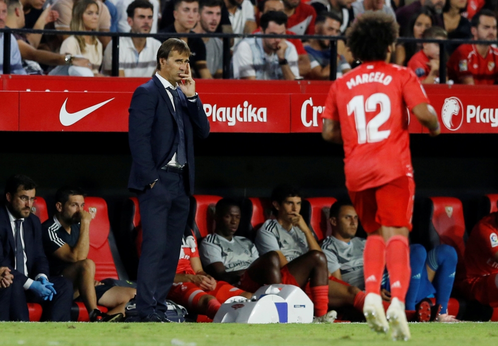 Real Madrid coach Julen Lopetegui REUTERS/Marcelo Del Pozo
