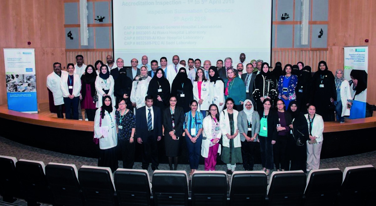 The Department of Laboratory Medicine and Pathology team after the recognition.