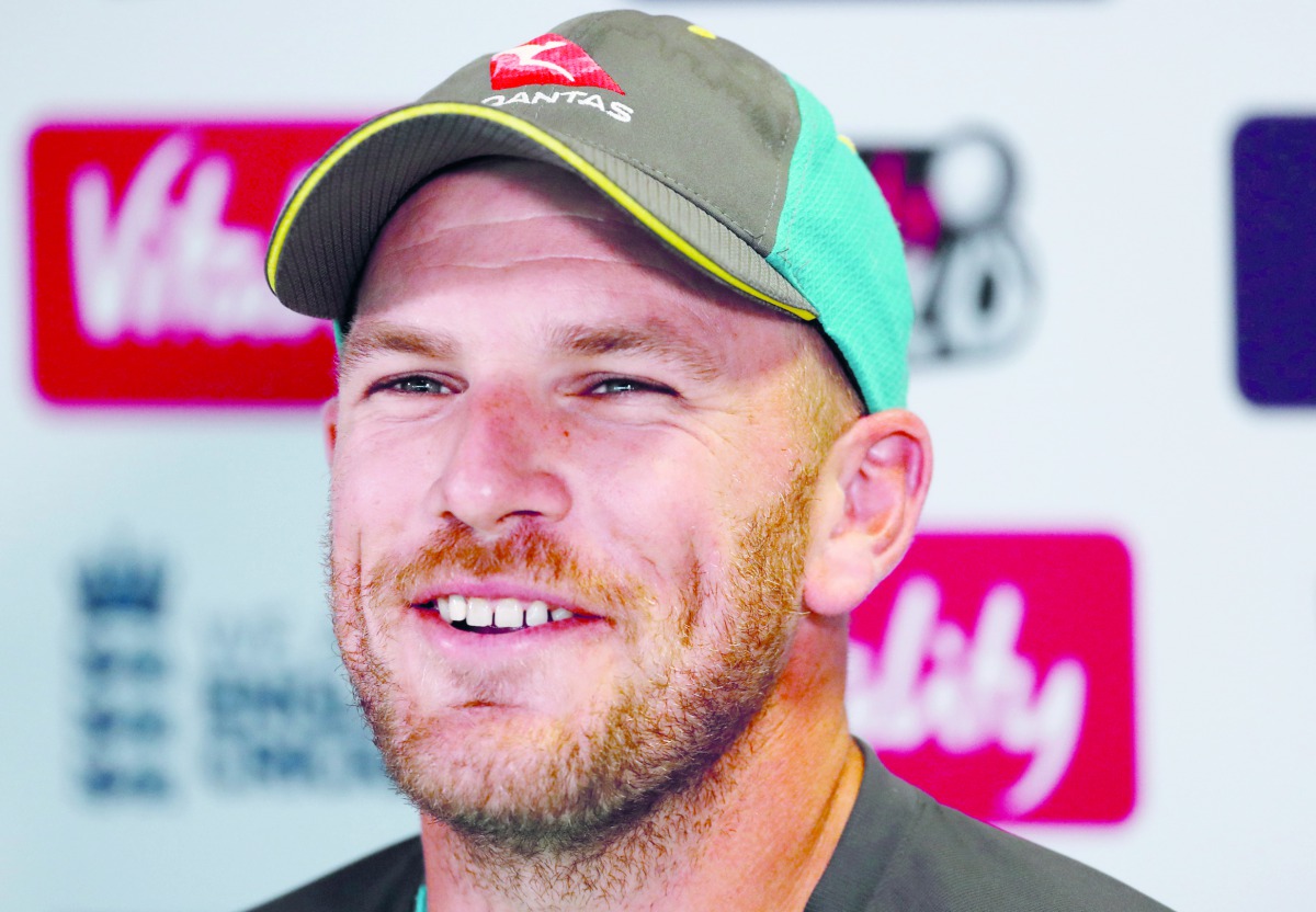 Australia's Aaron Finch during a press conference (Action Images via Reuters/Andrew Boyers) 
