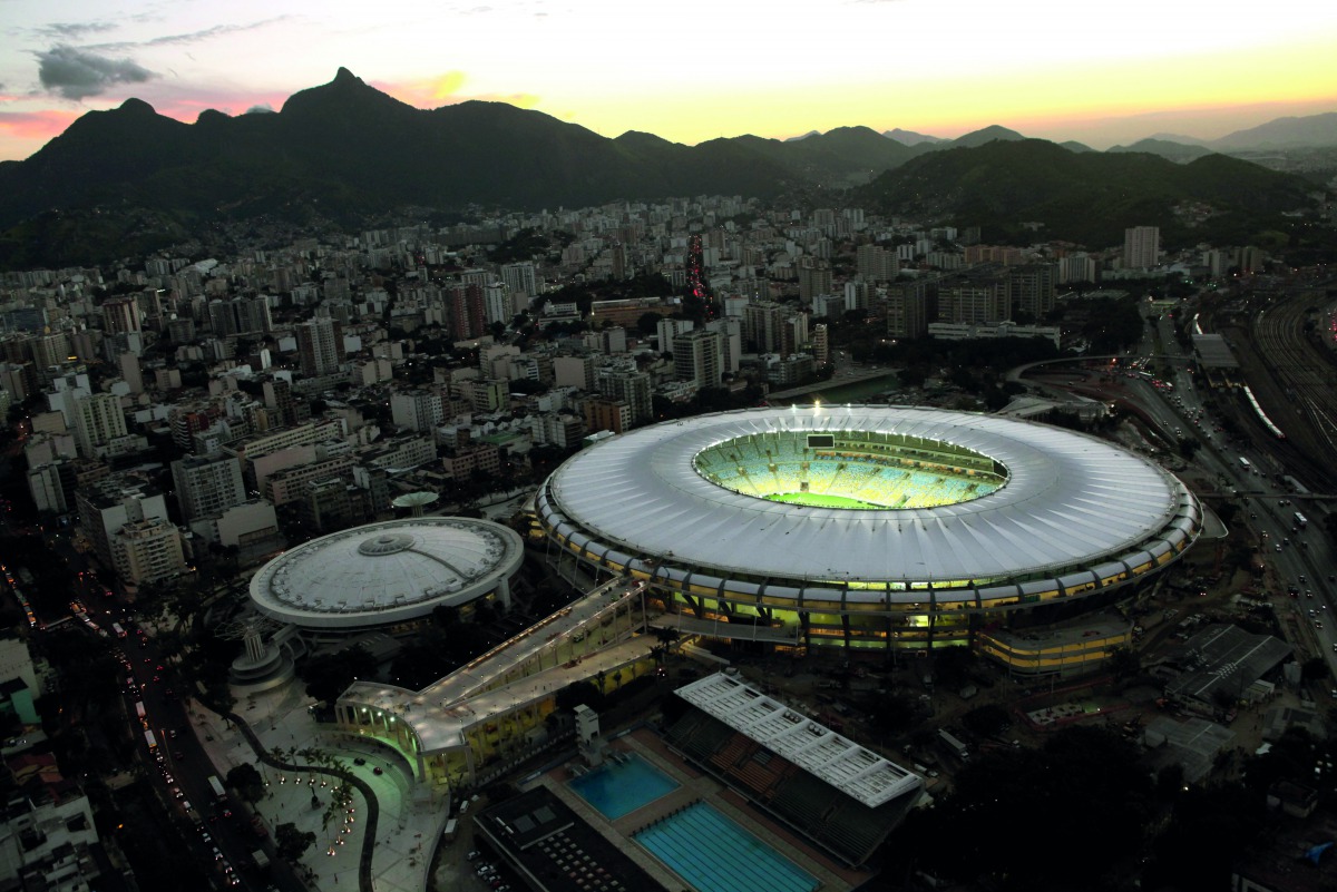 The panoramic view of the iconic Maracana Stadium in Rio de Janeiro, Brazil which will host the Copa America final in July 2019.