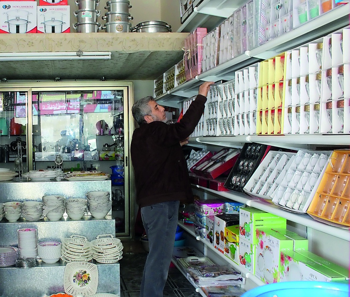 A grocery store provided by Qatar Charity to a local resident of Gaza.