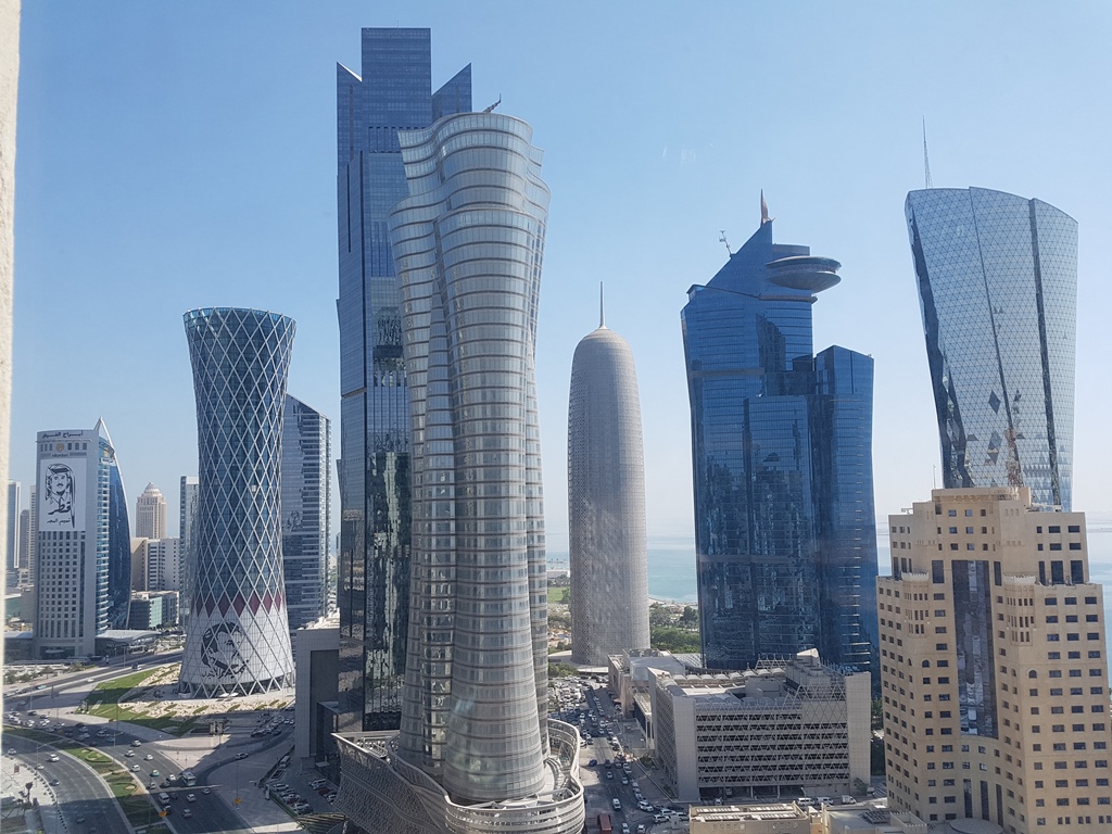 File picture of Qatar skyline used for reference.. 
