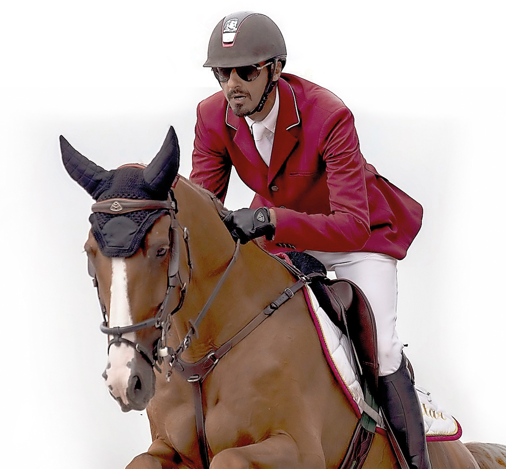 Sheikh Ali bin Khalid Al Thani guides Sirocco over a hurdle during the 2018 Asian Games in this file photo.