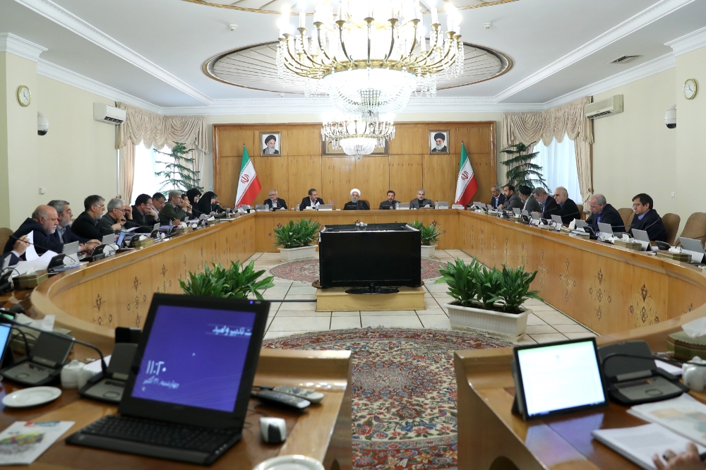 Iranian President Hassan Rouhani speaks on US sanctions towards Iran oil during cabinet meeting in Tehran, Iran on October 31, 2018. ( Iranian Presidency/Anadolu Agency ) 