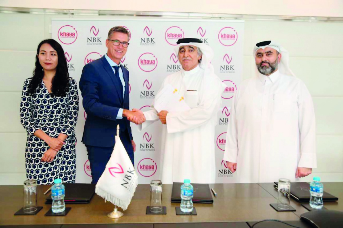 The officials of NBK Holding and Khaya Global, after the signing ceremony.