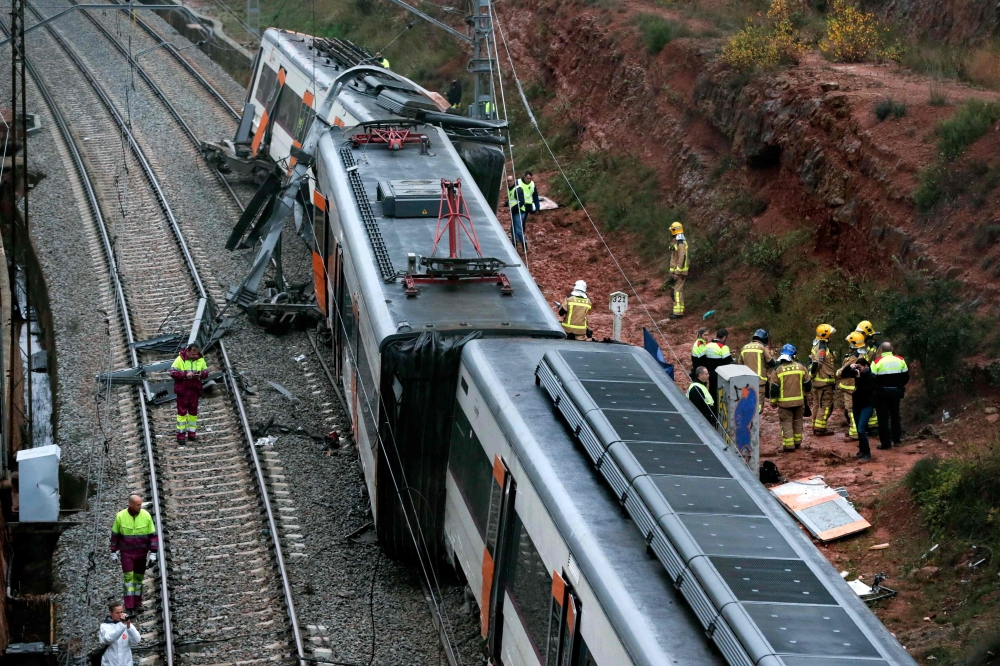 One dead, 44 hurt as landslide derails train in Spain The Peninsula Qatar