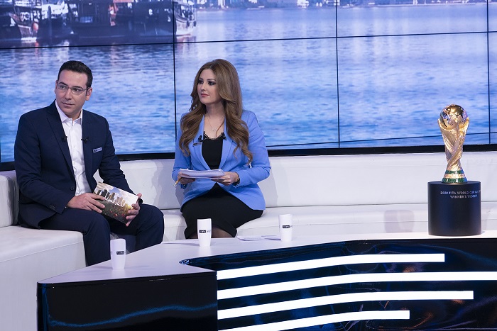 beIN presenters hosting a special programme to mark the four-year countdown to the 2022 FIFA World Cup to be held in Qatar.