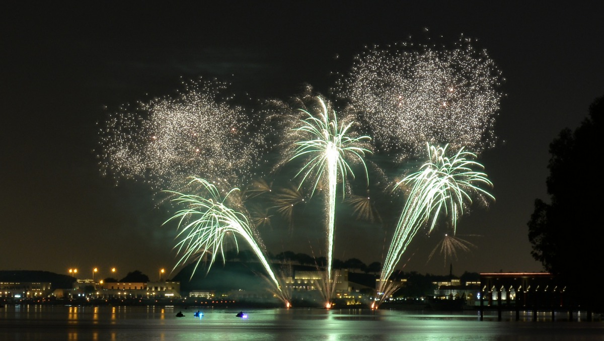File photo of fireworks display at Katara Cultural Village in August 2018. 
