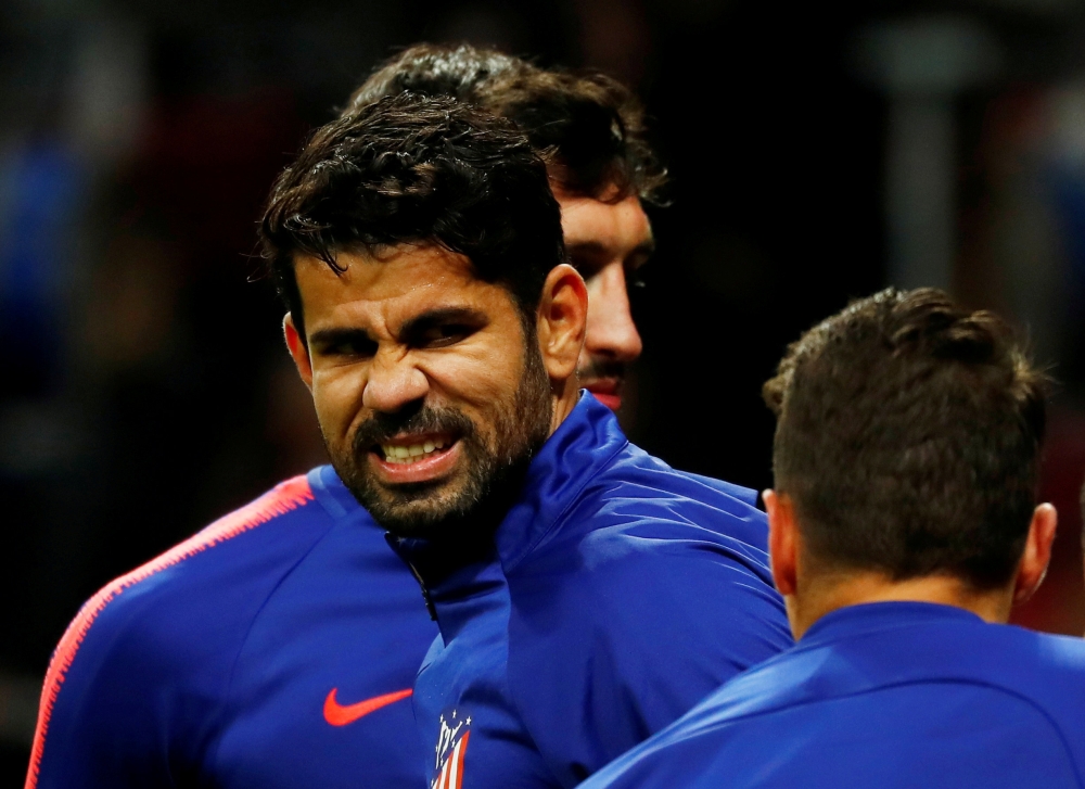 FILE PHOTO: Atletico Madrid's Diego Costa at Wanda Metropolitano, Madrid, Spain - October 27, 2018. REUTERS/Juan Medina