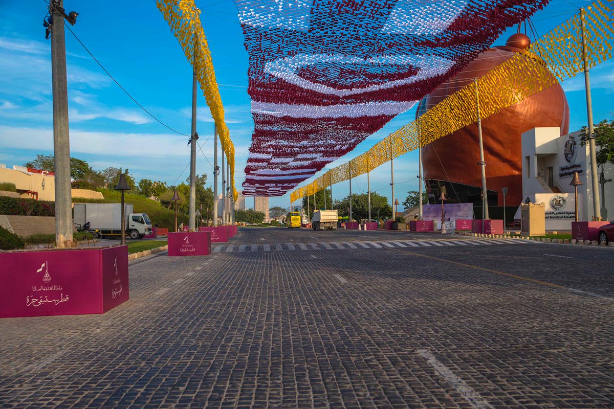 Preparations are on for the Qatar National Day celebrations at Katara. 