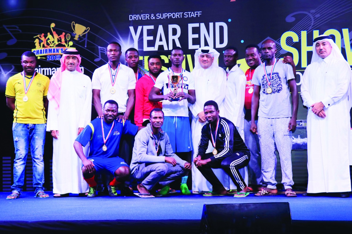 Mowasalat officials and staff during the function.