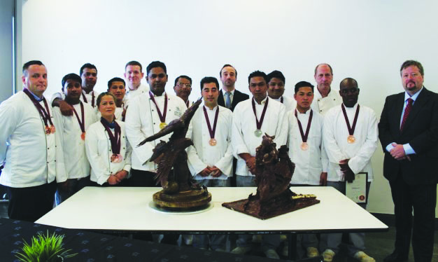 Chefs of QACC with awards.