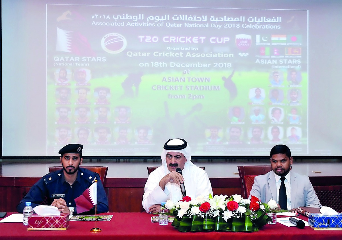 Officials during the press conference yesterday.