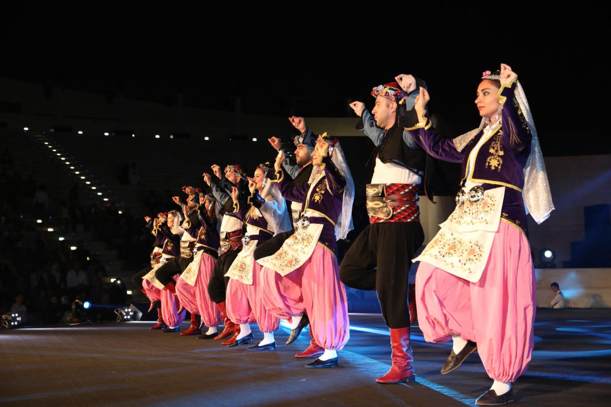 A Turkish dance troupe performs at the Cultural Diversity Festival. 