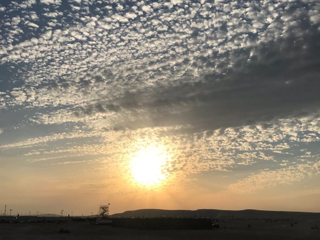 A picture shared by Qatar Weather Department on its twitter page yesterday. 