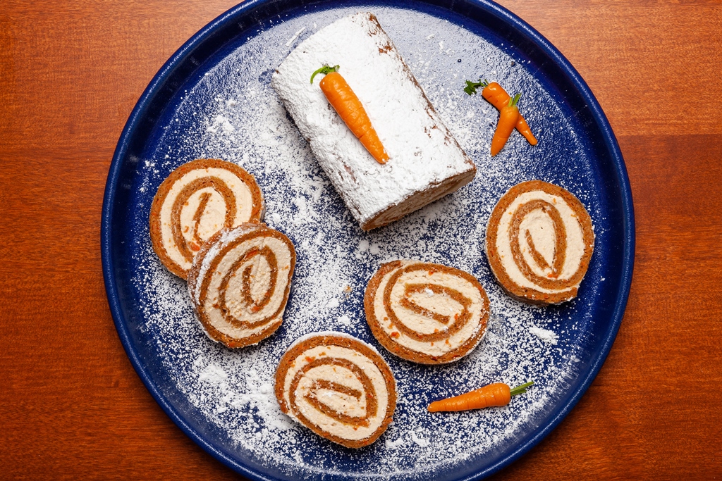 Carrot Cake Roll. Photo by Goran Kosanovic for The Washington Post.
