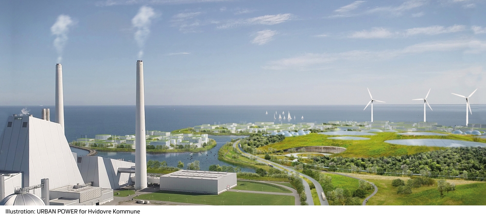 An illustration shows the proposed construction of nine islands in the sea just south of Copenhagen, Denmark in this handout released to Reuters January 7, 2019. Ministry of Economic and Business Affairs/Handout Reuters