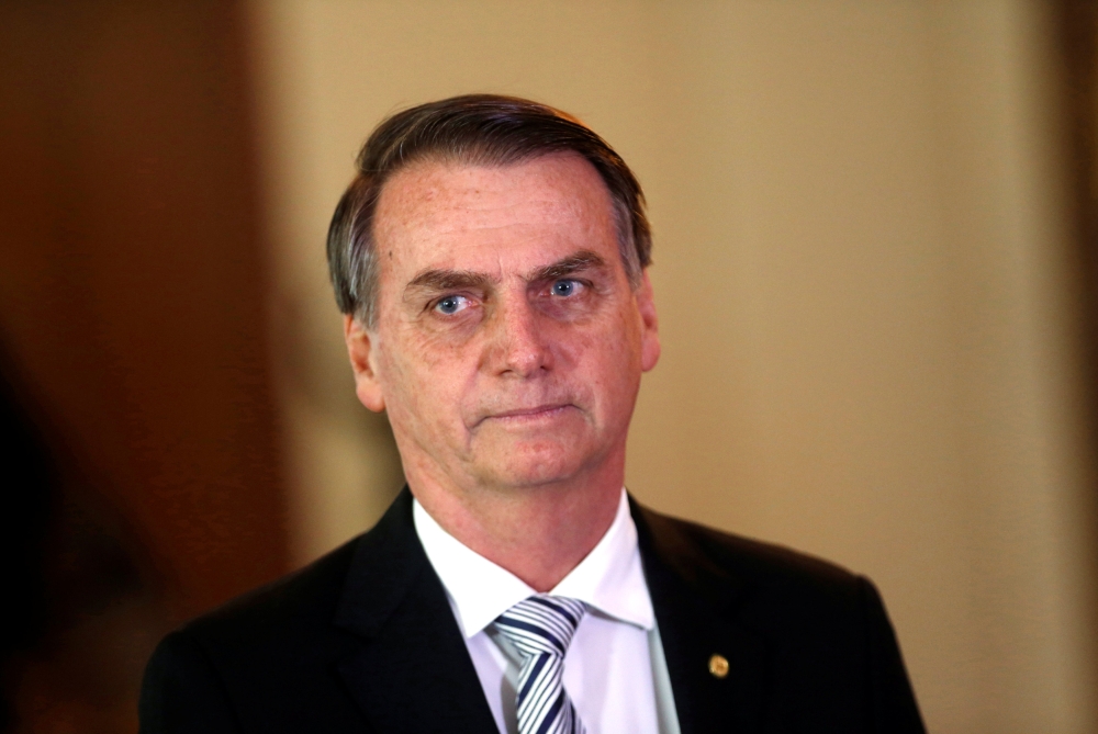 Jair Bolsonaro attends a meeting in Brasilia, November 7, 2018. Reuters/Adriano Machado