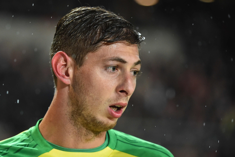 This file photo taken on November 25, 2017 shows Nantes' Argentinian Italian forward Emiliano Sala during the French L1 football match between Stade Rennais (Stade Resnais FC) and Nantes (FC Nantes) at The Roazhon Park in Rennes. AFP / Jean-Francois Monie