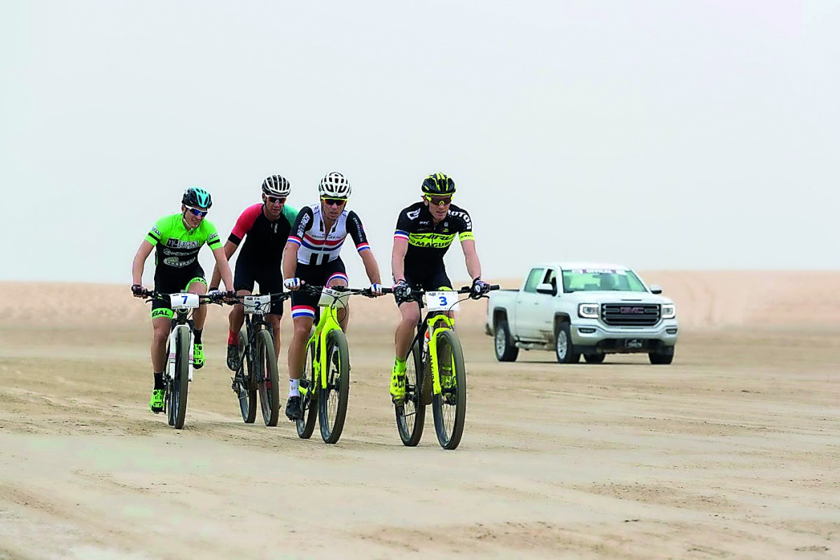 This file photo shows elite riders in action during the previous edition of Al Adaid Desert Challenge.  