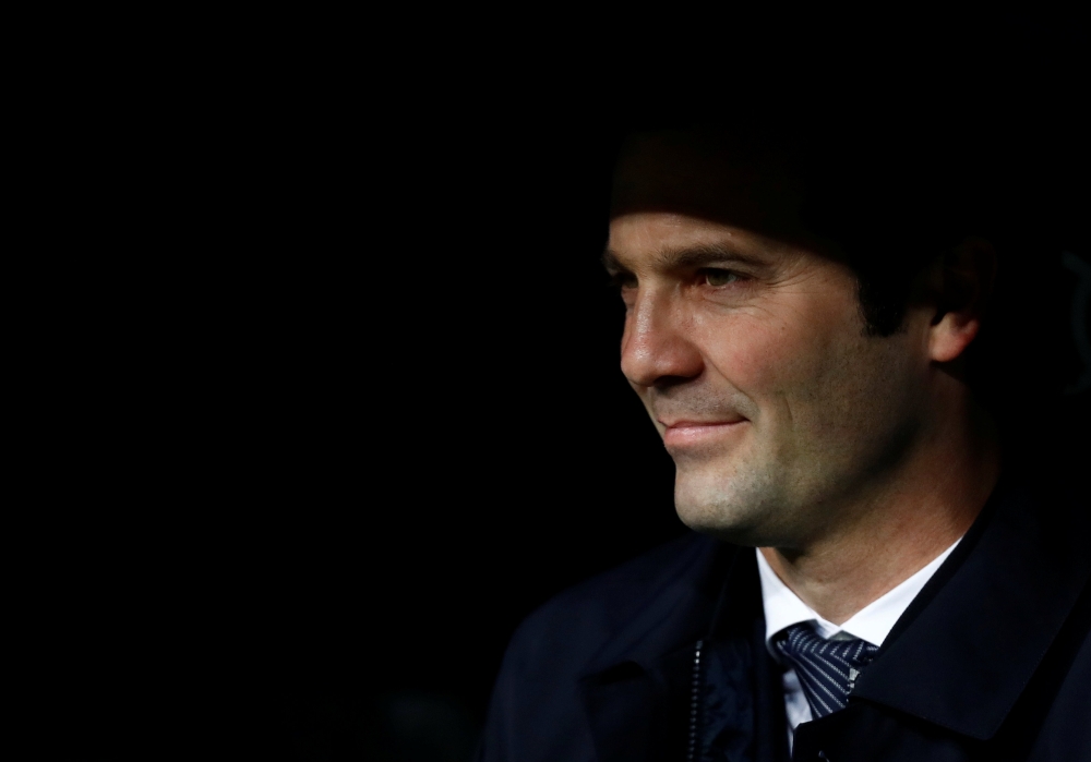 Real Madrid coach Santiago Solari before the match REUTERS/Juan Medina