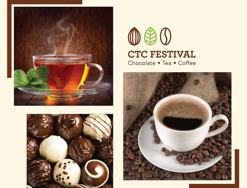 Officials announcing the details of Qatar’s Chocolate, Coffee and Tea Festival in Doha. 
