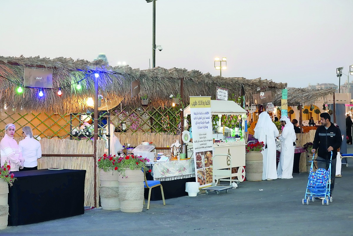 Visitors at Qatar Halal Festival.