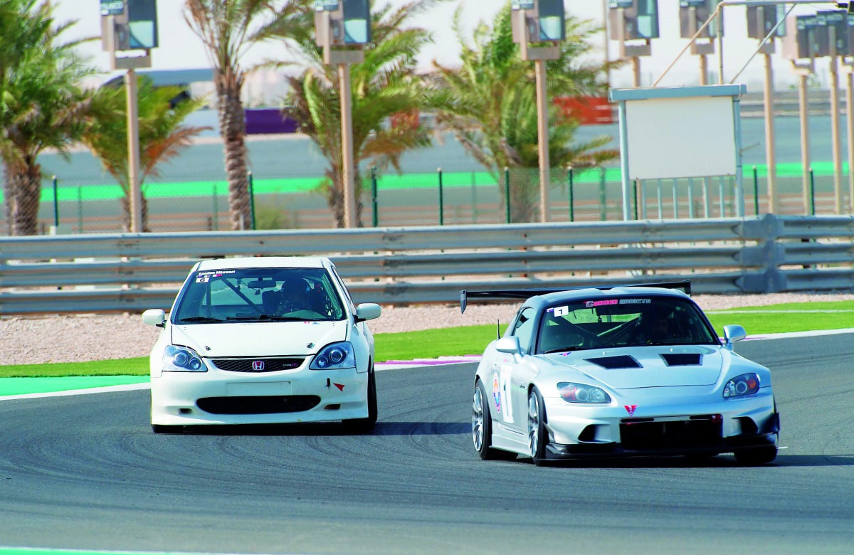 Action from the previous round of Qatar Touring Car Championship (QTCC) at Losail International Circuit. 
