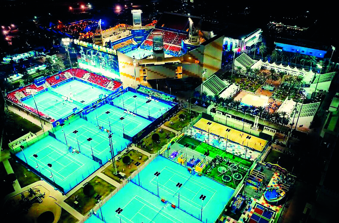 The Khalifa International Tennis and Squash Complex will host the Qatar Total Open, starting from today.
