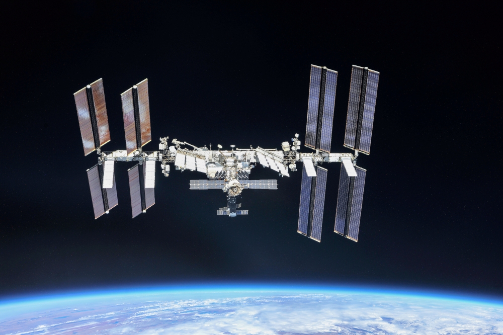 File photo of the International Space Station (ISS) photographed by Expedition 56 crew members from a Soyuz spacecraft after undocking, Oct. 4, 2018. NASA/Roscosmos/via Reuters