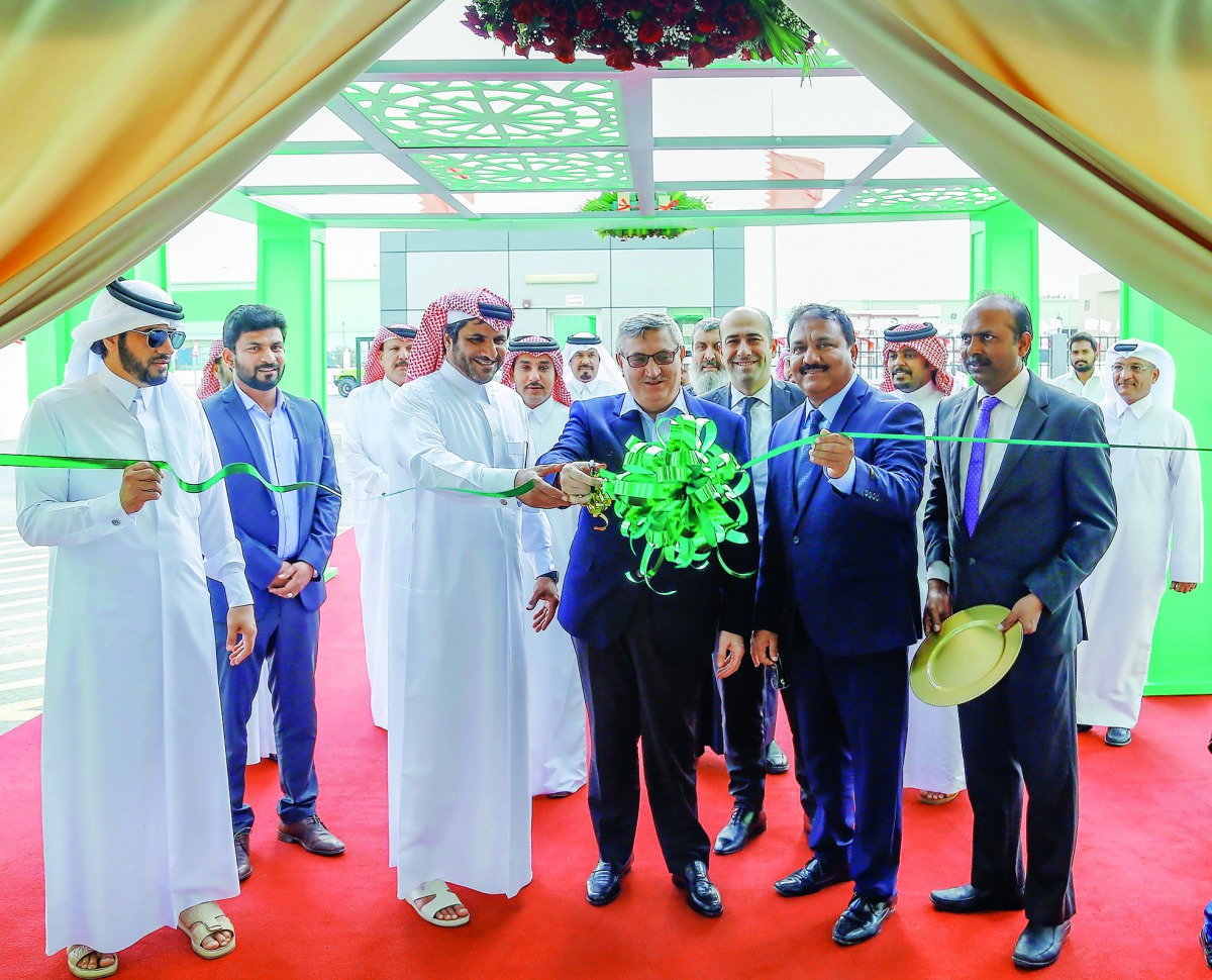 The Ambassador of Turkey, Fikret Ozer (centre), and Rashid Nasser Al Qahtani, the Chairman of Al Rayan uPVC, with other officials inaugurating the manufacturing facility.