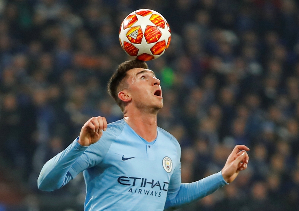 Manchester City's Aymeric Laporte. REUTERS/Wolfgang Rattay
