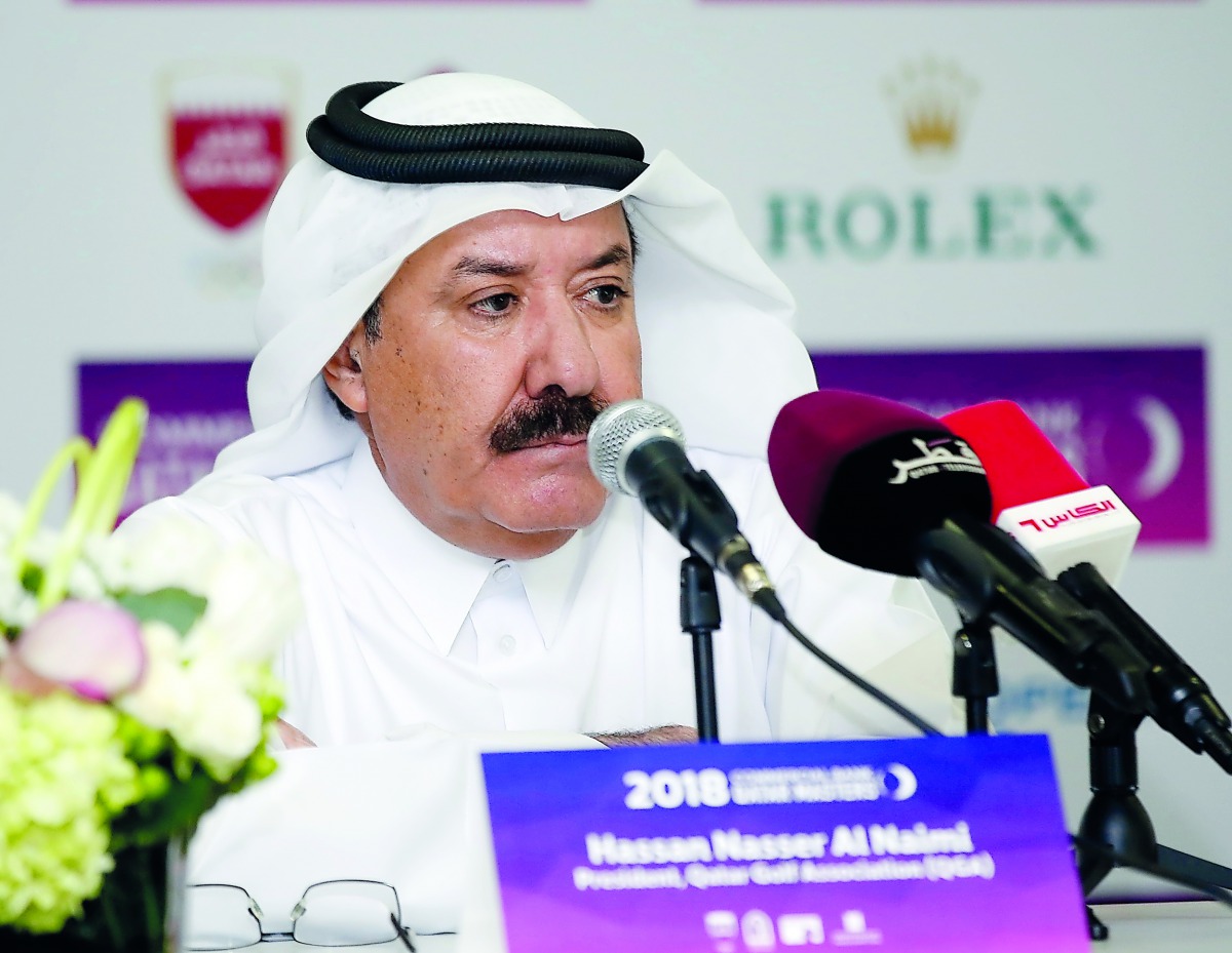 Qatar Golf Association President, Hassan bin Nasser Al Naimi 