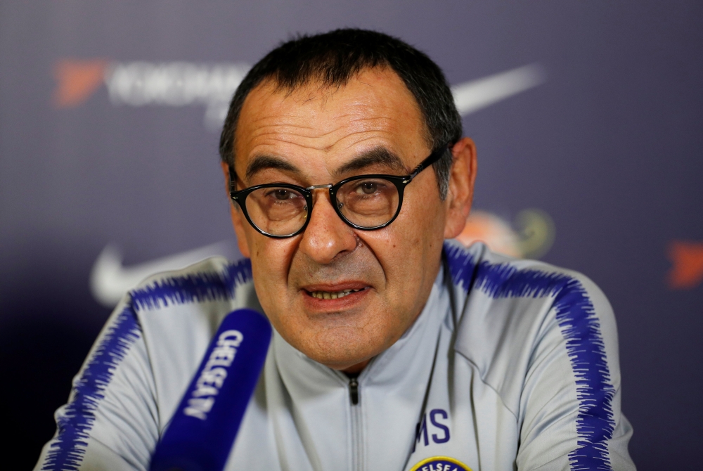 Chelsea manager Maurizio Sarri. Reuters/John Sibley