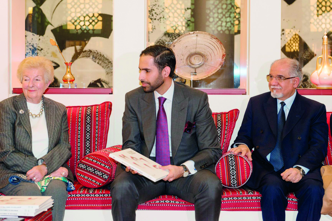 Sheikh Mohamed bin Faisal Al Thani, Member of the Board of Trustees of Sheikh Faisal Bin Qassim Al Thani Museum, during the first cultural dialogue.