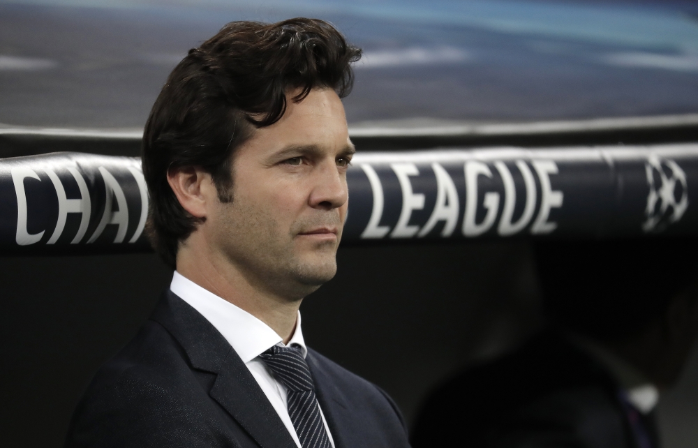 Head coach Santiago Solari of Real Madrid looks on during UEFA Champions League Round of 16 second leg match between Real Madrid and Ajax at Santiago Bernabeu Stadium in Madrid, Spain on 5, 2019. Burak Akbulut - Anadolu