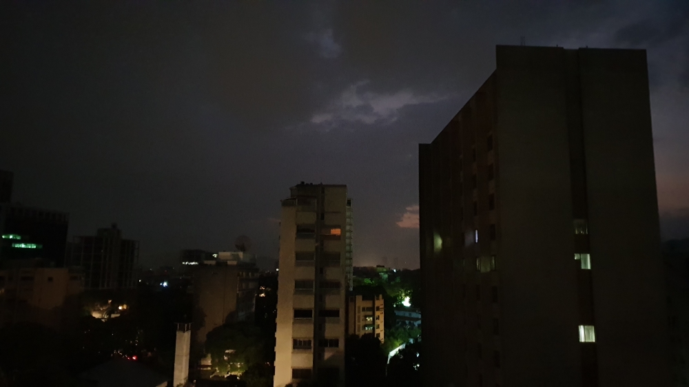 A view during a power cut in Caracas, Venezuela on March 7, 2019. (Lokman ?lhan - Anadolu Agency)