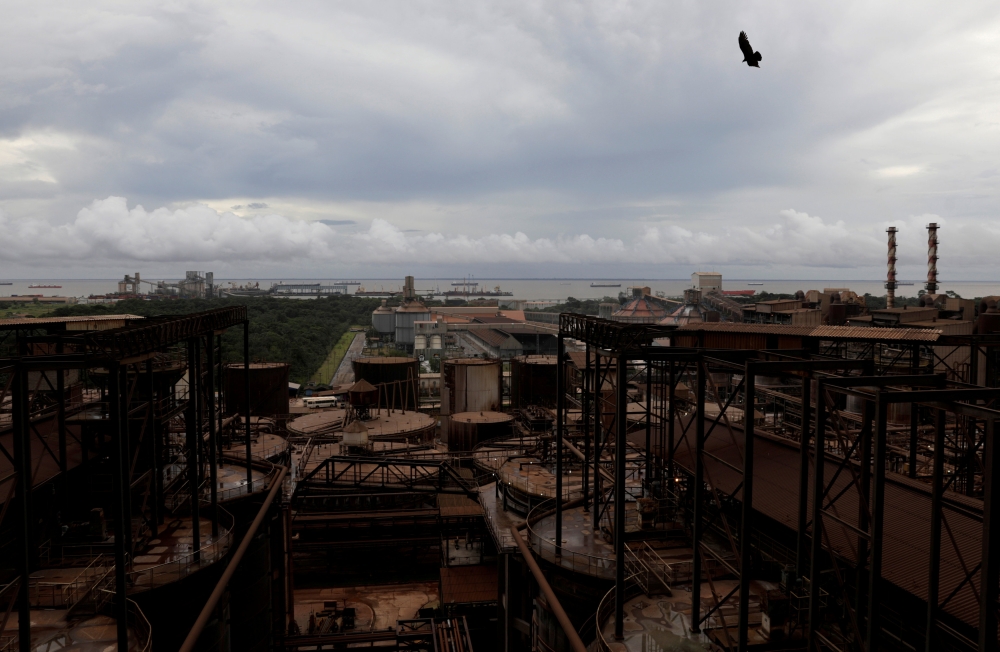 FILE PHOTO: A view of alumina refinery Alunorte, owned by Norwegian company Norsk Hydro ASA, in Barcarena, Para state, northern Brazil March 5, 2018. REUTERS/Ricardo Moraes/File Photo