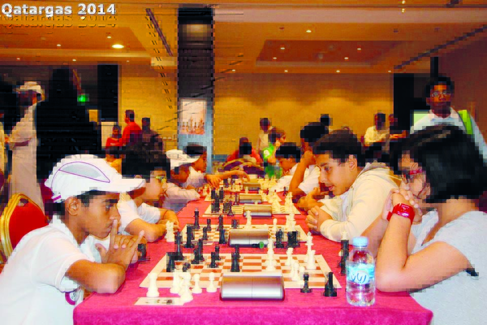 Young players take part at Qatargas Chess Tournament in this file photo. 