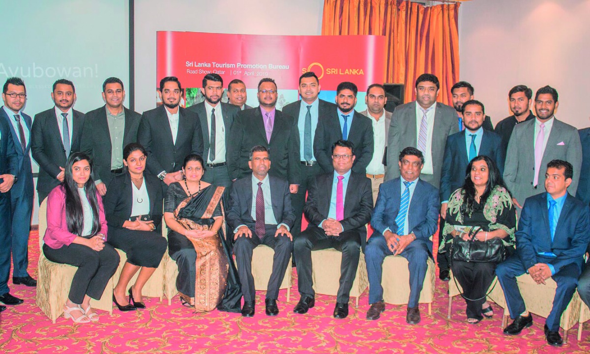 The officials during the roadshow.